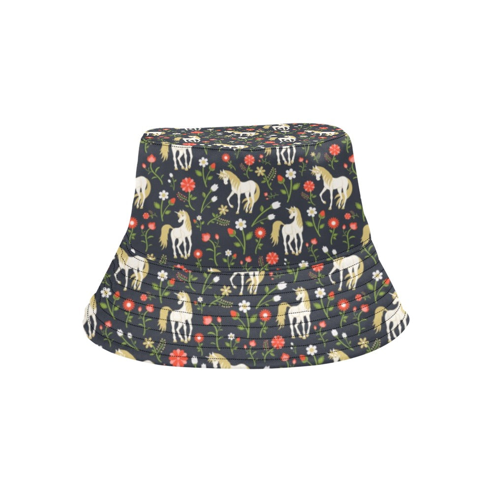 Unicorn Print Design LKS301 Unisex Bucket Hat