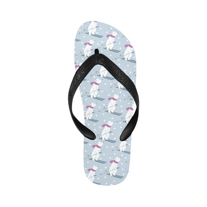 Ski Print Design LKS307 Flip Flops