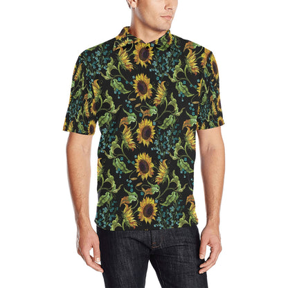 Sunflower Print Design LKS308 Men Polo Shirt