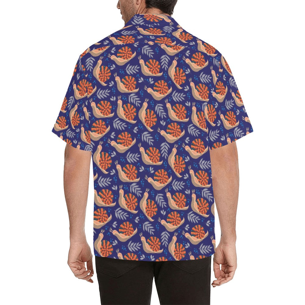 Snail Print Design LKS401 Men's Men's Hawaiian Shirt