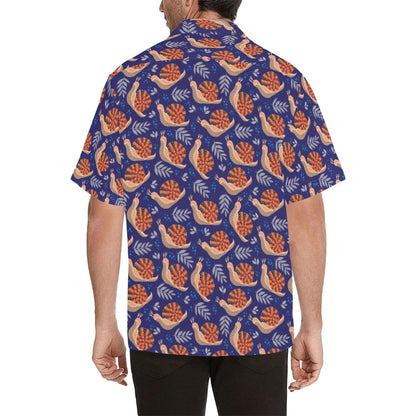 Snail Print Design LKS401 Men's Men's Hawaiian Shirt