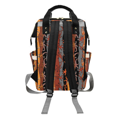 lizard Print Design LKS403 Diaper Bag Backpack