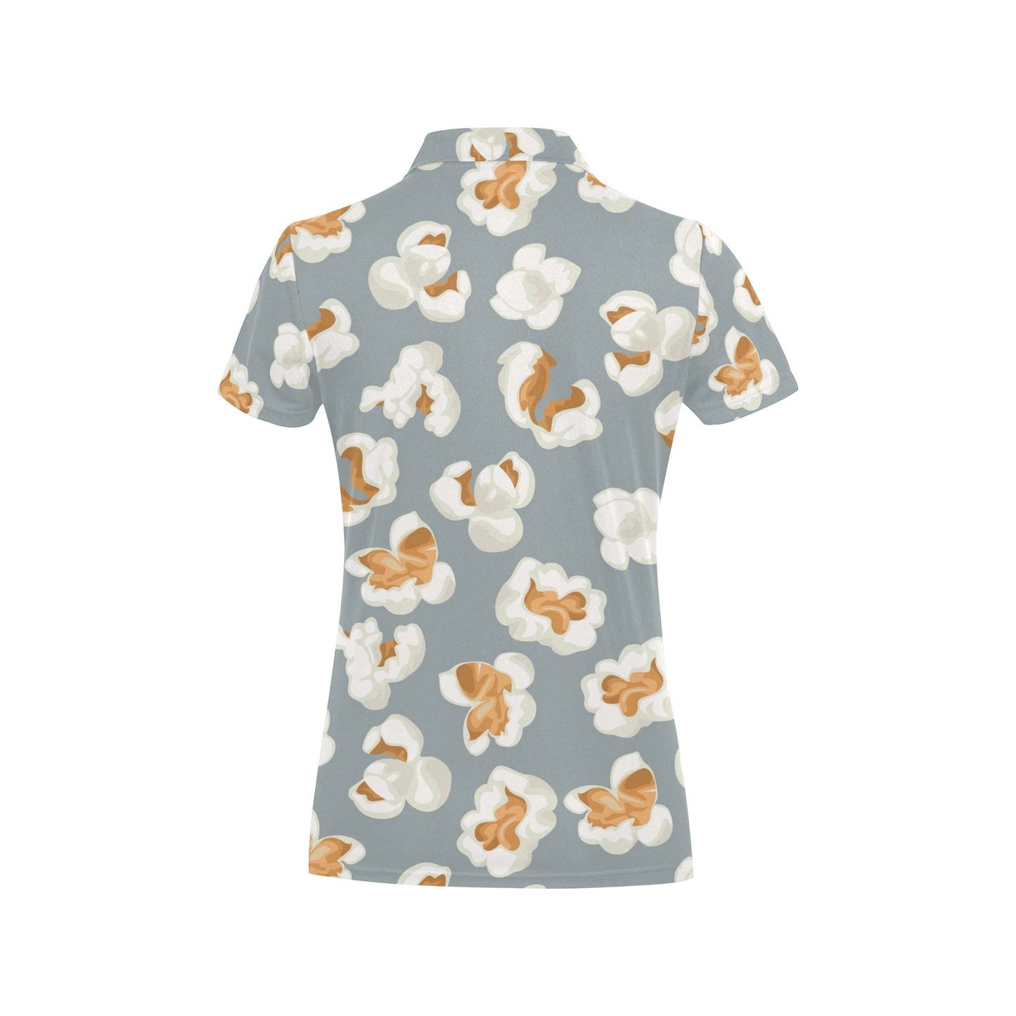 Popcorn Pattern Print Design A05 Women's Polo Shirt