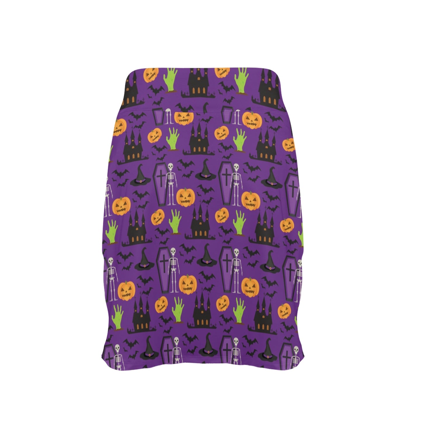Halloween Print Design LKS403 17" Golf & Pickleball Skort with Pockets