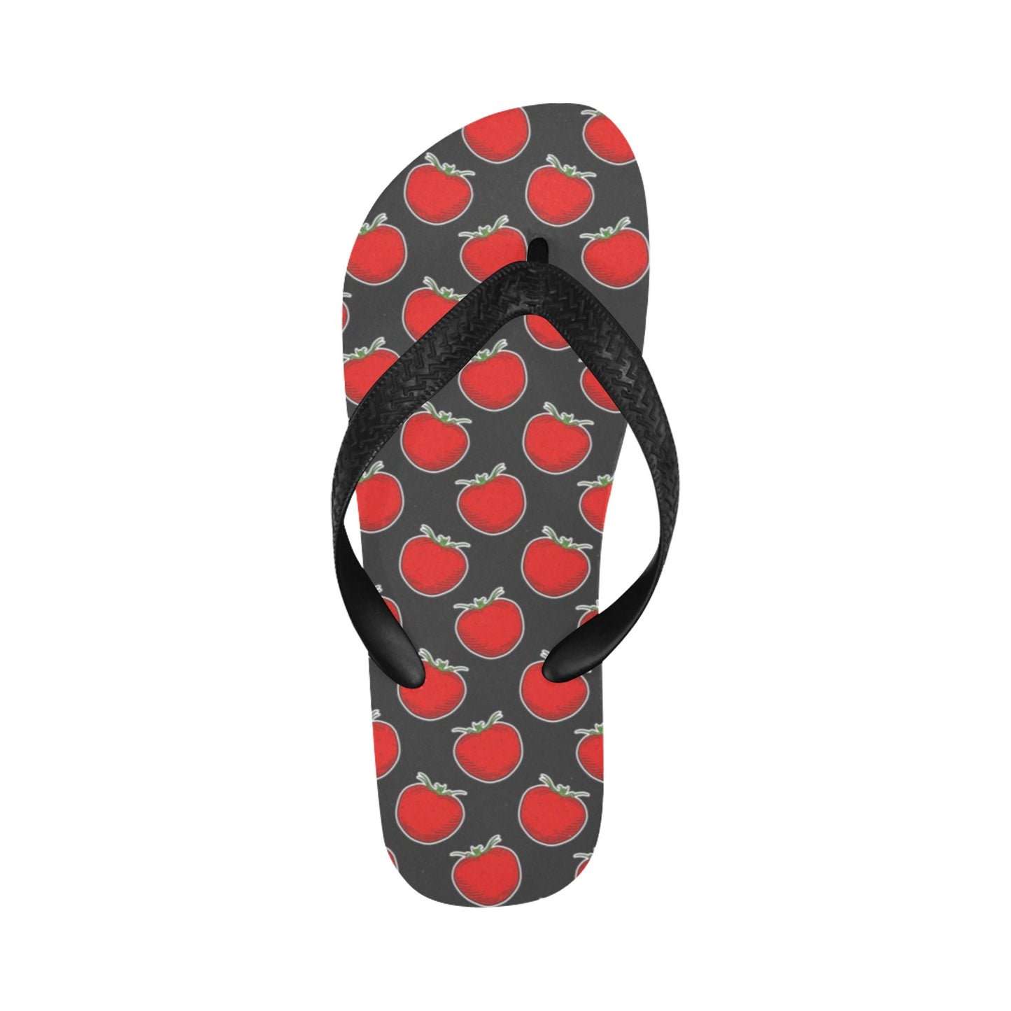 Tomato Print Design LKS306 Flip Flops