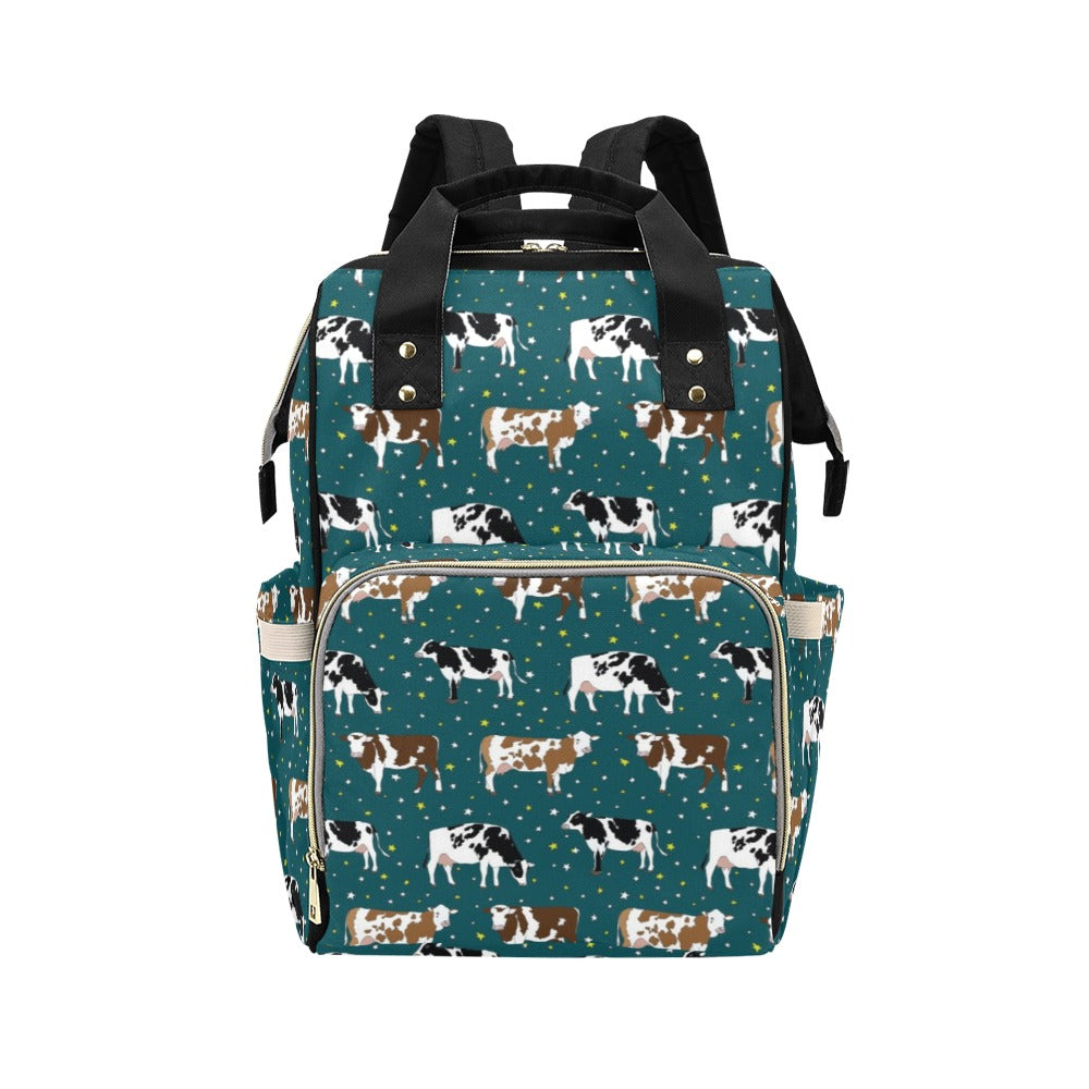 Cattle Print Design LKS404 Diaper Bag Backpack