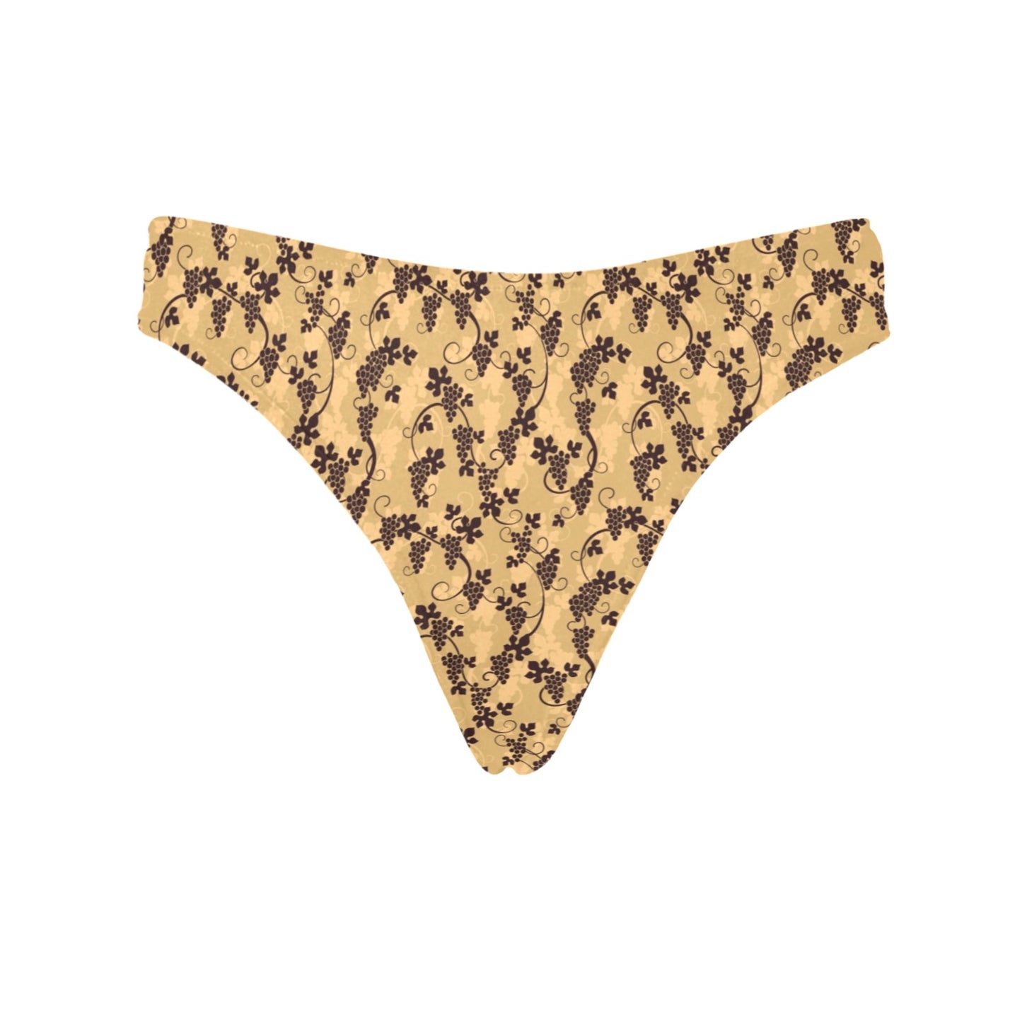 Wine Grape Design Print Women's Thongs