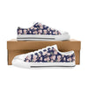 Sakura Print Design LKS301 Women's White Low Top Shoes