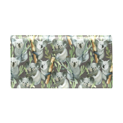 Koala Pattern Design Print Women's Trifold Wallet