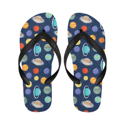 Planet With Star Print Design LKS303 Flip Flops