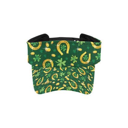 Shamrock Horse Shoes Saint Patrick's Day Print Design LKS307 Unisex Sun Visor