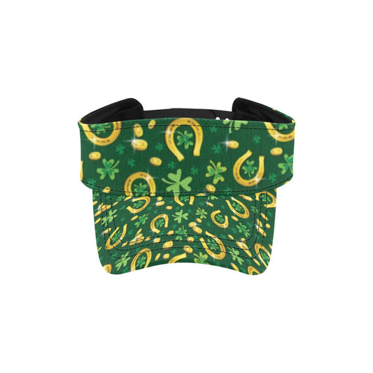 Shamrock Horse Shoes Saint Patrick's Day Print Design LKS307 Unisex Sun Visor