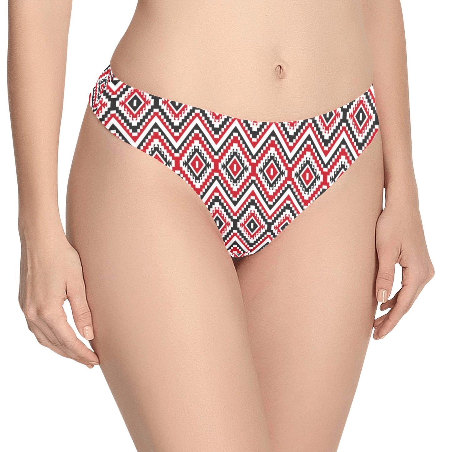 Native American Themed Tribal Print Women's Thongs