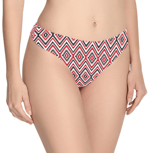 Native American Themed Tribal Print Women's Thongs
