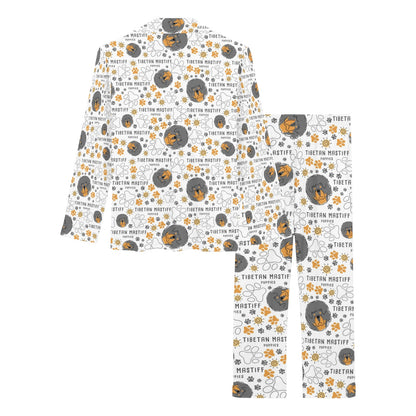 Tibetan Mastiffs Print Design LKS302 Women's Long Pajama Set