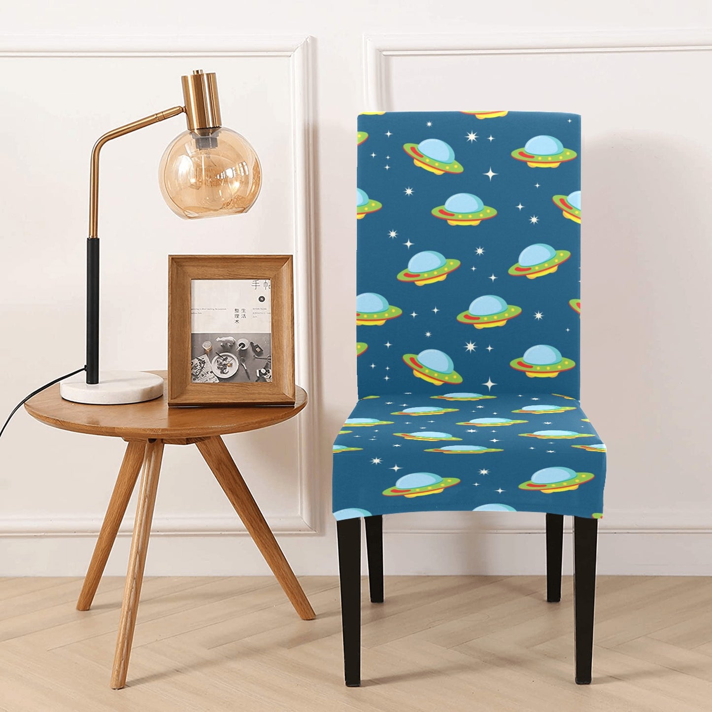 UFO Print Design LKS305 Dining Chair Slipcover