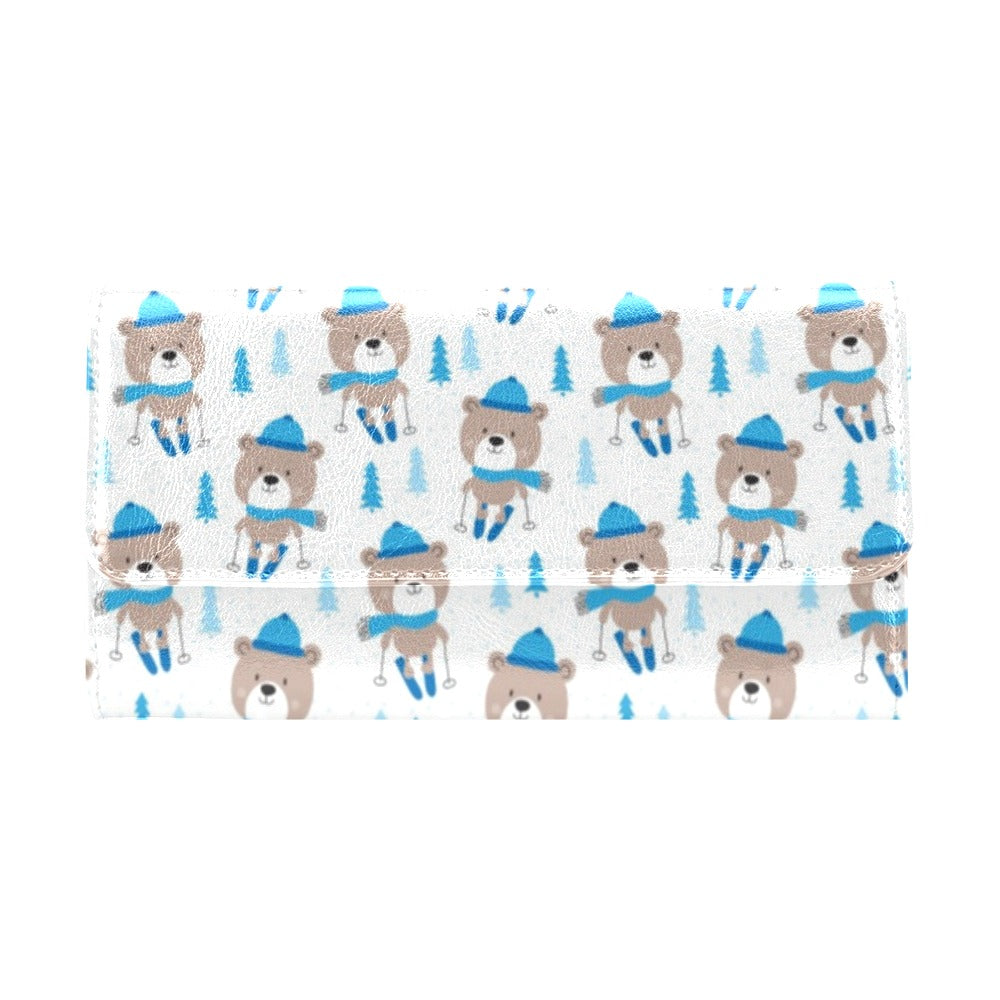 Ski Print Design LKS306 Women's Trifold Wallet