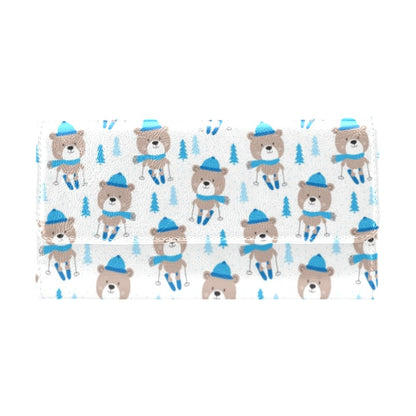 Ski Print Design LKS306 Women's Trifold Wallet