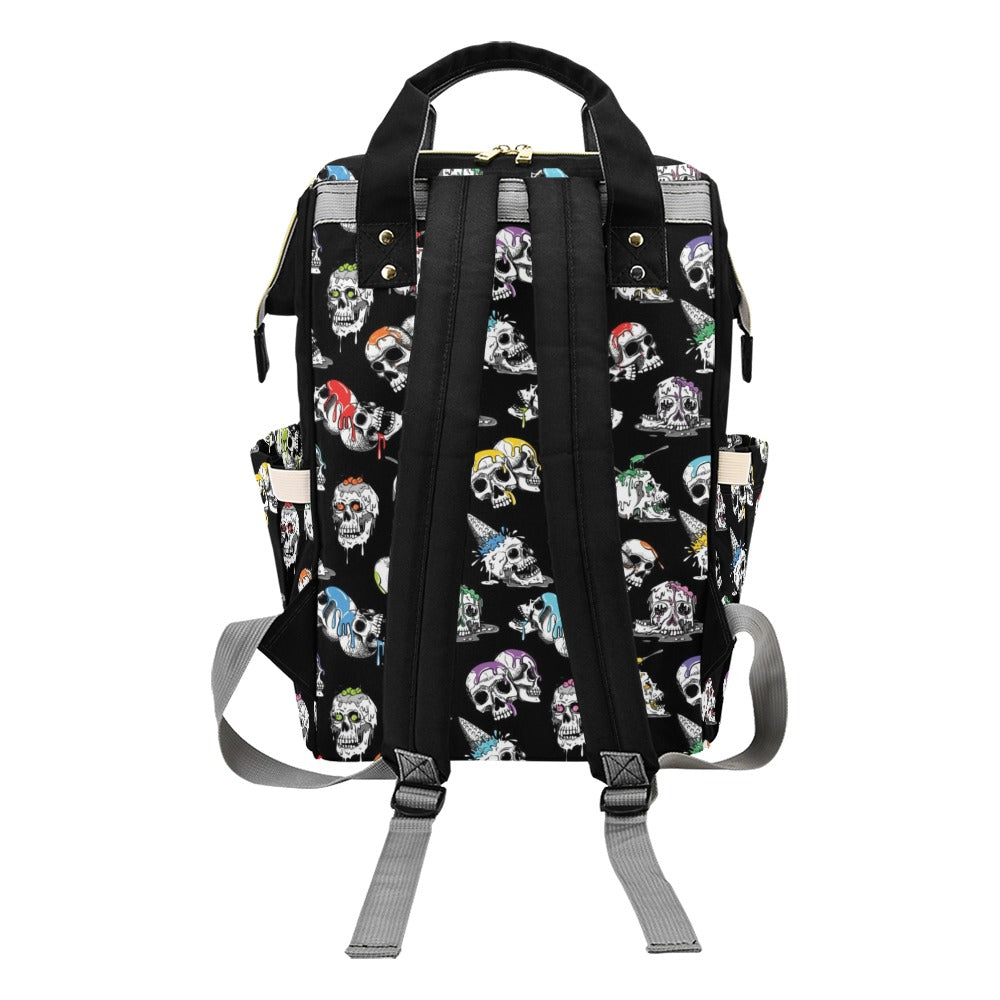 Skull Print Design LKS3013 Diaper Bag Backpack