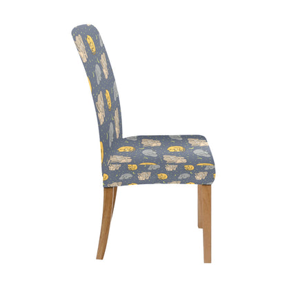Safari Elephant Lion Print Design LKS303 Dining Chair Slipcover