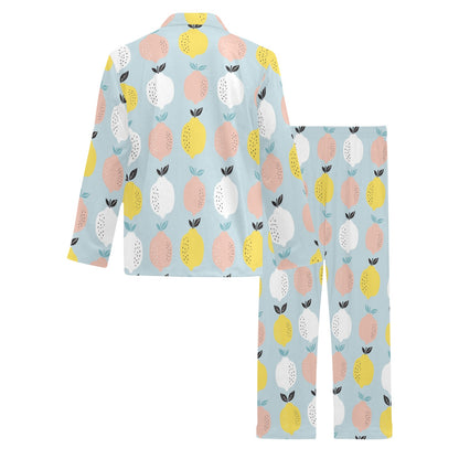 Citrus  Pattern Print Design 03 Men's Long Pajama Set