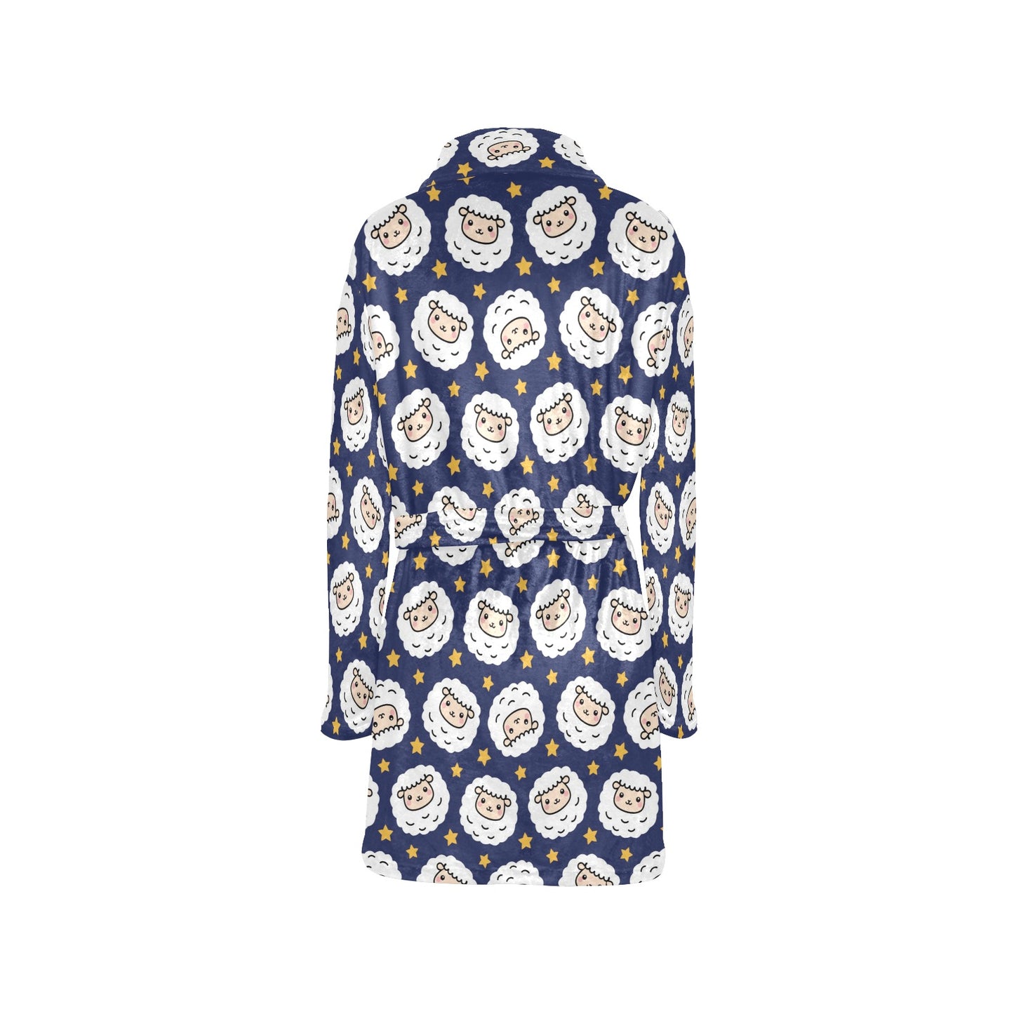 Sheep Print Design LKS402 Women's Fleece Robe