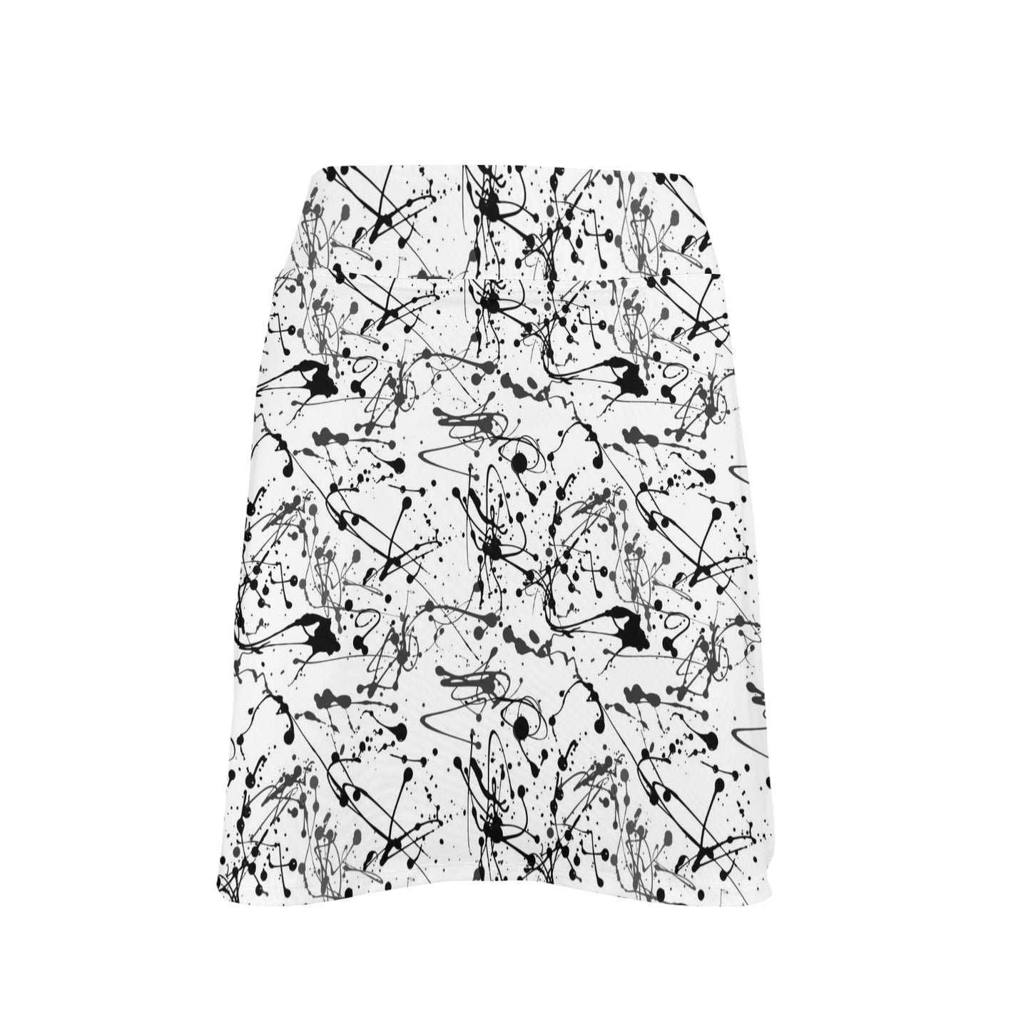 Splatter Print Design LKS305 17" Golf & Pickleball Skort with Pockets