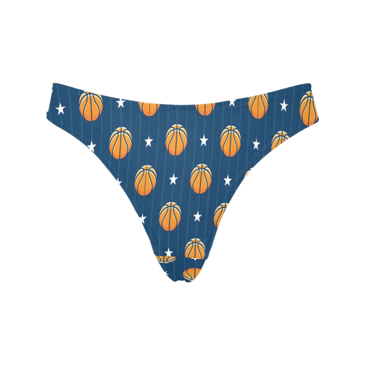 Basketball Star Print Pattern Women's Thongs