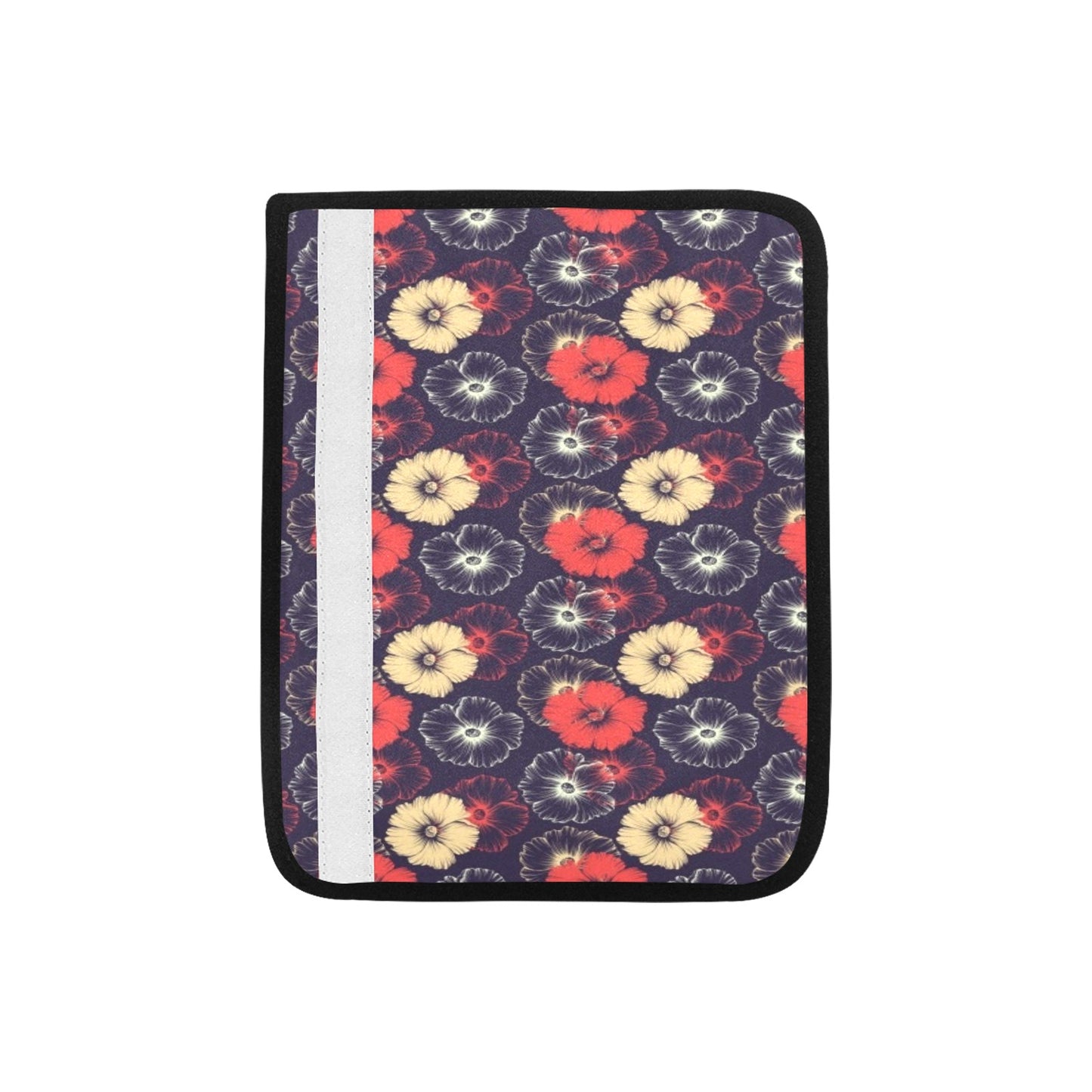 Tropical Flower Print Design LKS302 Car Seat Belt Cover