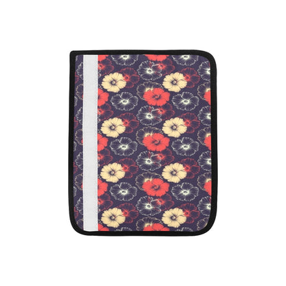 Tropical Flower Print Design LKS302 Car Seat Belt Cover