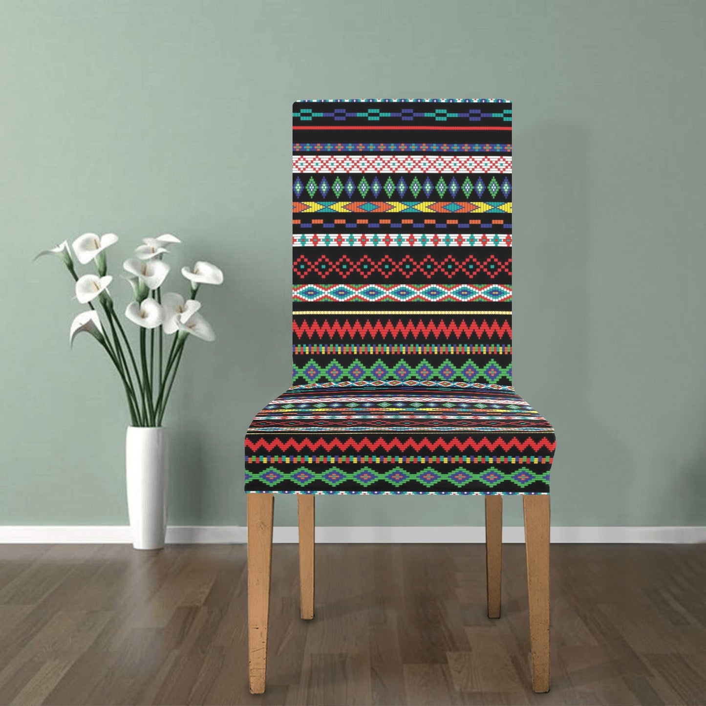 Southwest Pattern Print Design LKS302 Dining Chair Slipcover