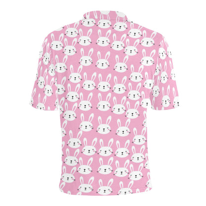 Rabbit Print Design LKS401 Men Polo Shirt