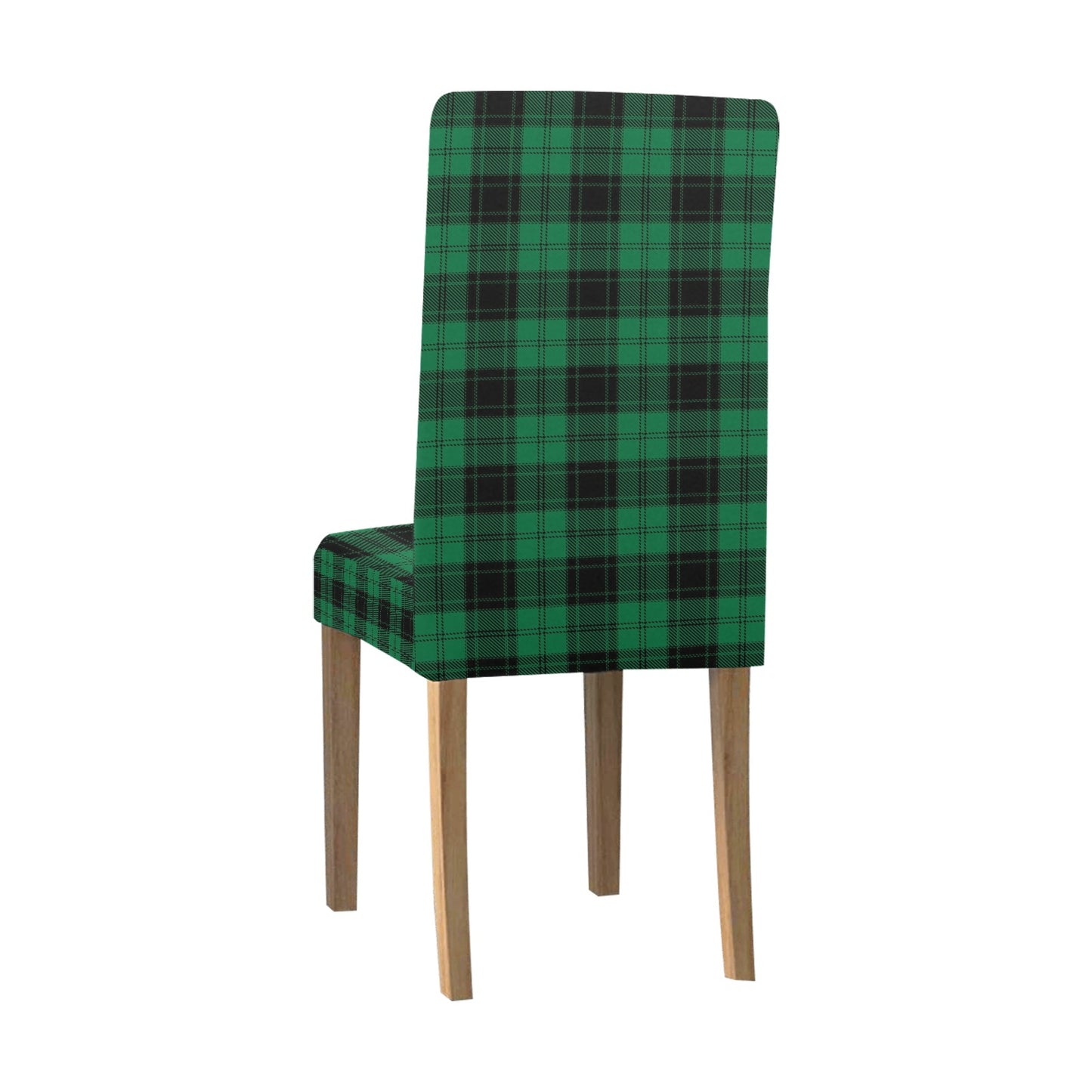 Tartan Green Print Design LKS302 Dining Chair Slipcover