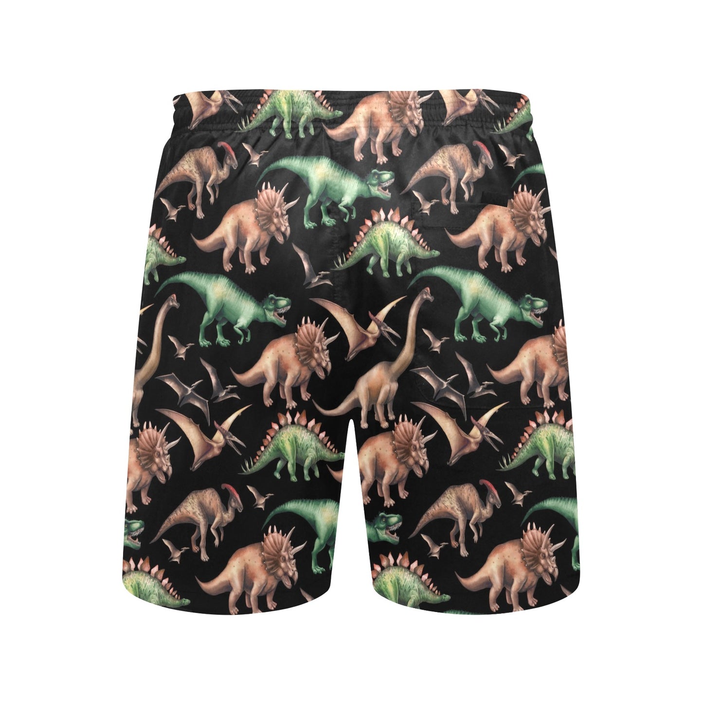 Dinosaur Print Pattern Men's Swim Trunks Beach Shorts