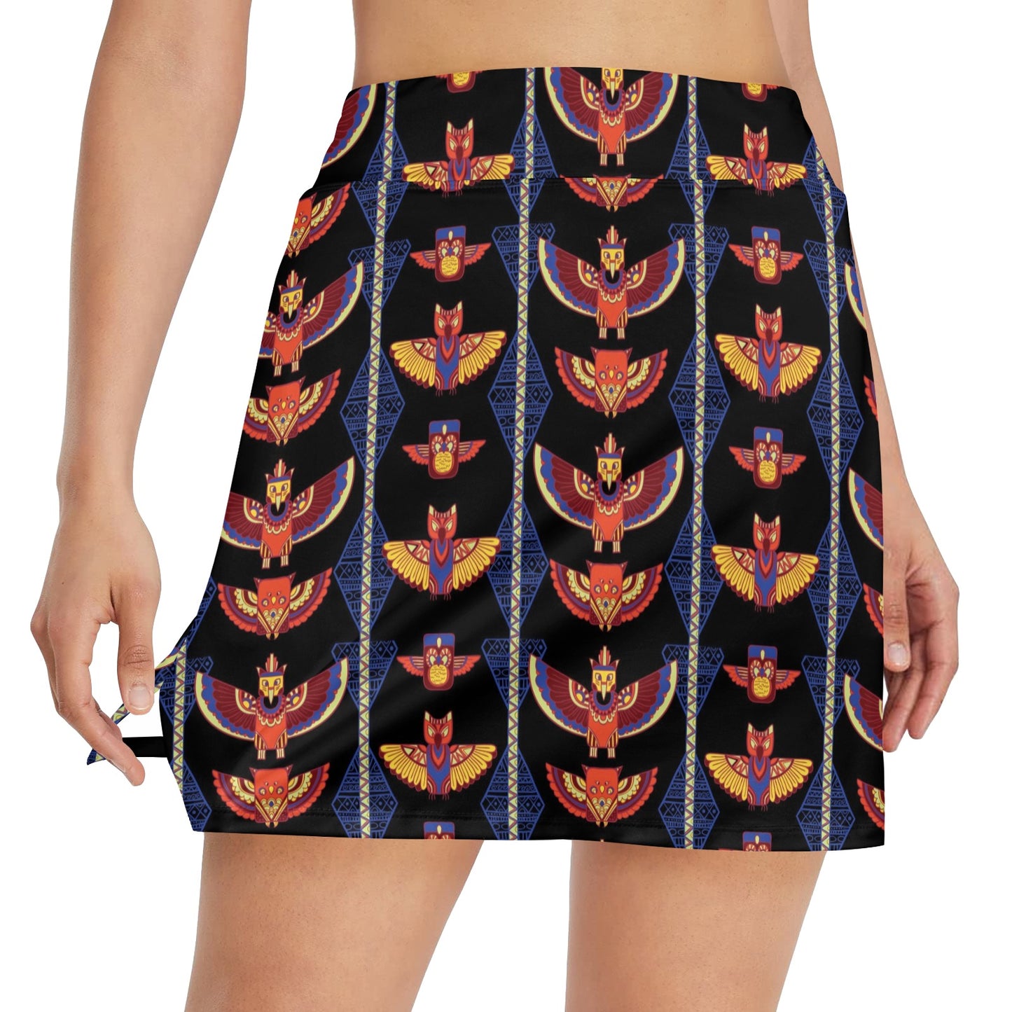 Totem Print Design LKS301 17" Golf & Pickleball Skort with Pockets