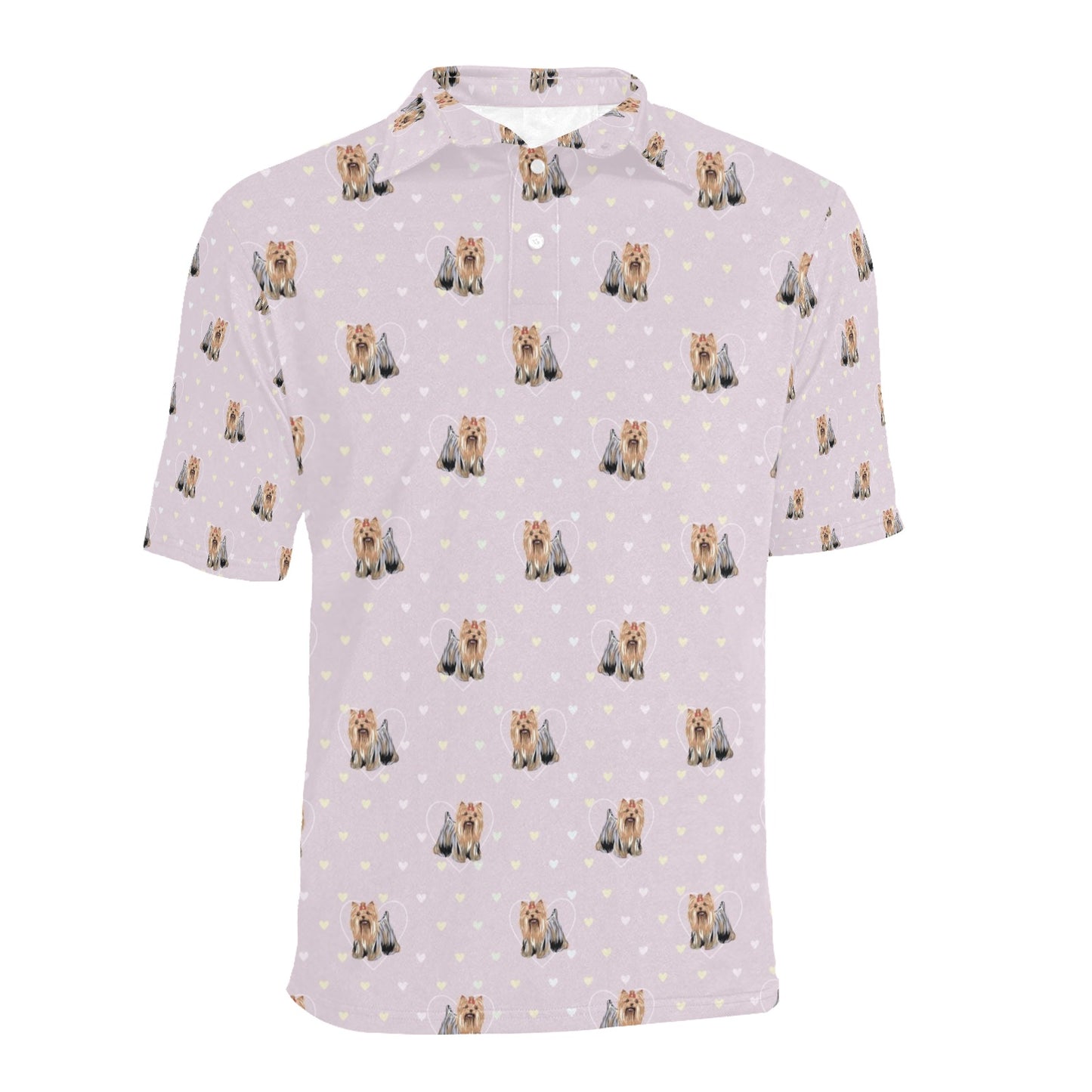 Yorkshire Terriers Print Design LKS302 Men Polo Shirt
