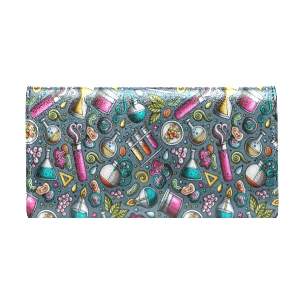 Science Print Design LKS304 Women's Trifold Wallet