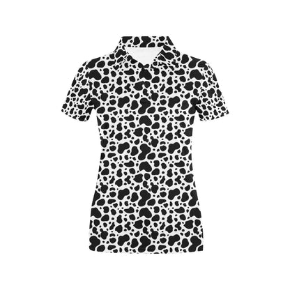 Cow Skin Pattern Print Design 04 Women's Polo Shirt