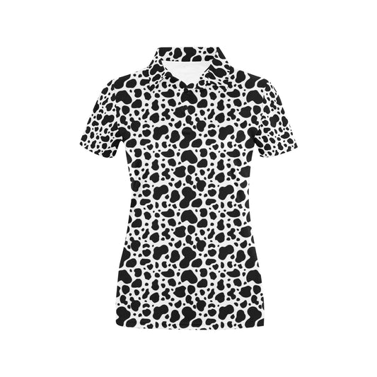 Cow Skin Pattern Print Design 04 Women's Polo Shirt