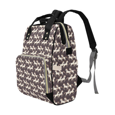 Horse Print Design LKS304 Diaper Bag Backpack