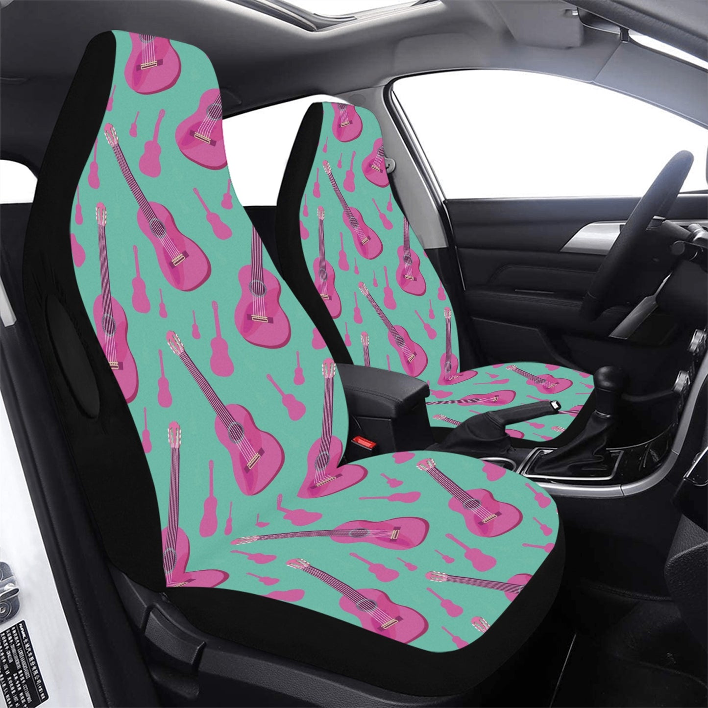 Acoustic Guitar Print Design LKS405 Car Seat Covers