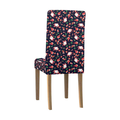 Santa Christmas Themed Print Design LKS304 Dining Chair Slipcover