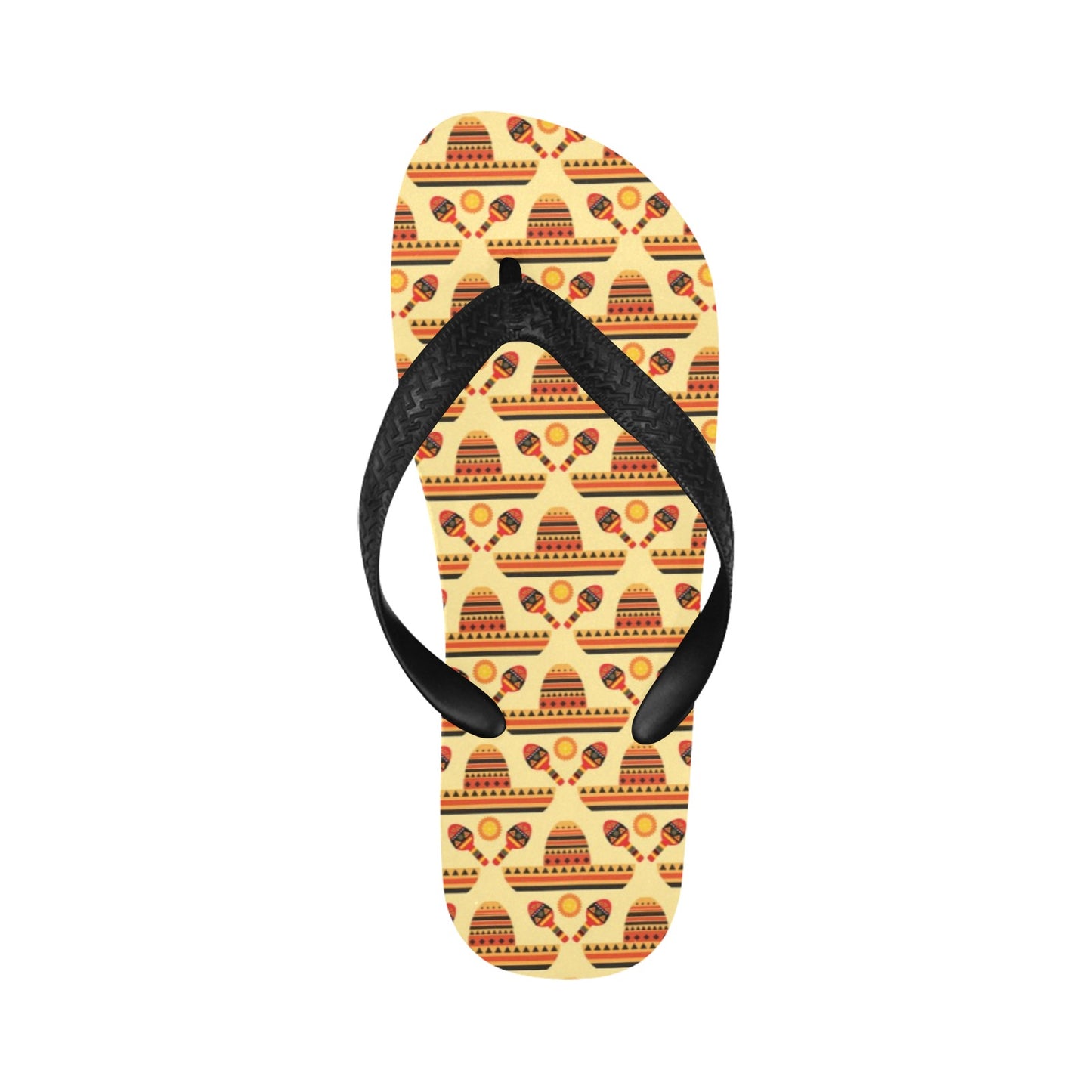 Maracas Print Design LKS403 Flip Flops