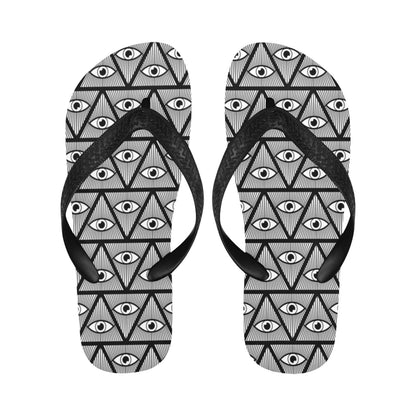 Third Eye Pattern Print Design LKS304 Flip Flops