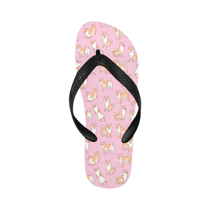 Shiba Inu Print Design LKS303 Flip Flops