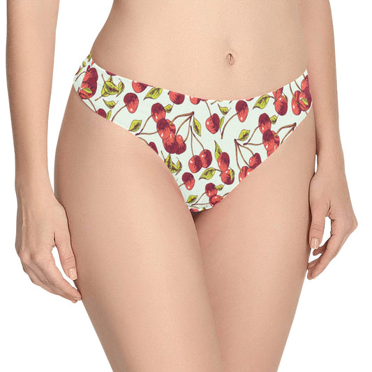 Cherry Hand Draw Women's Thongs