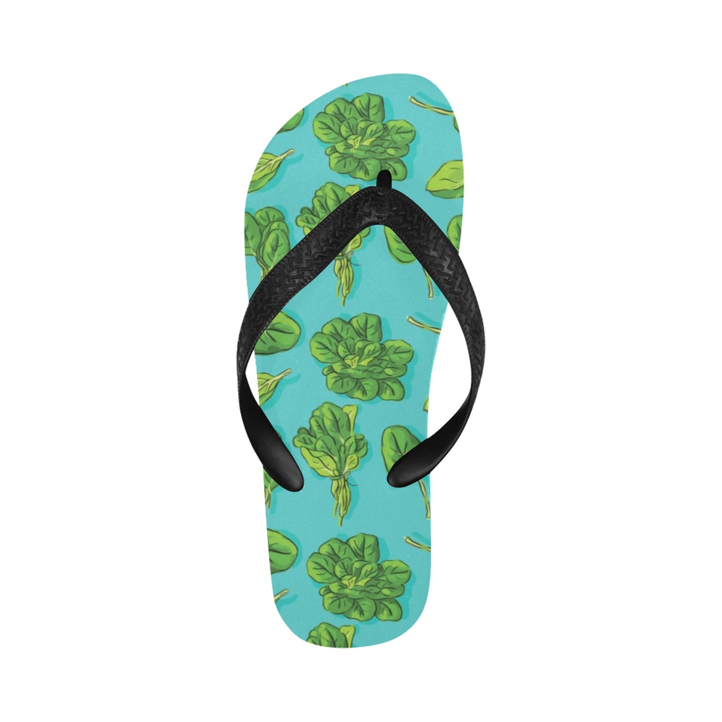 Spinach Print Design LKS301 Flip Flops