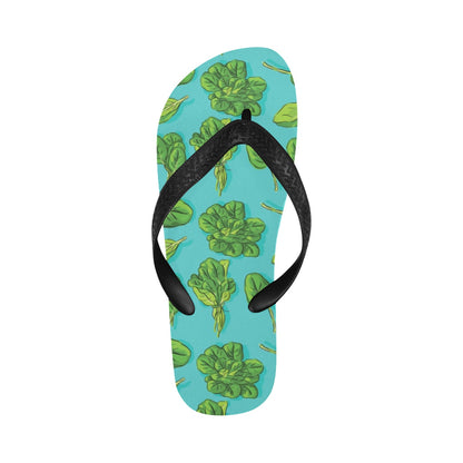 Spinach Print Design LKS301 Flip Flops
