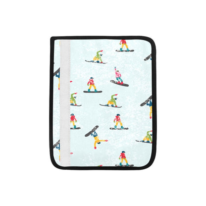 Snowboard Print Design LKS304 Car Seat Belt Cover
