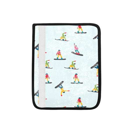Snowboard Print Design LKS304 Car Seat Belt Cover